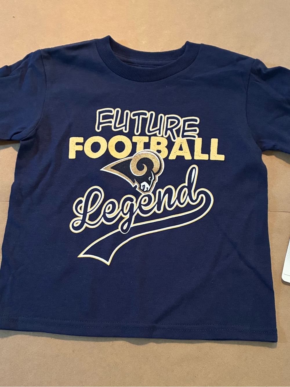 Los Angeles Rams Blue Toddler T-shirt Size 3T 100% Cotton